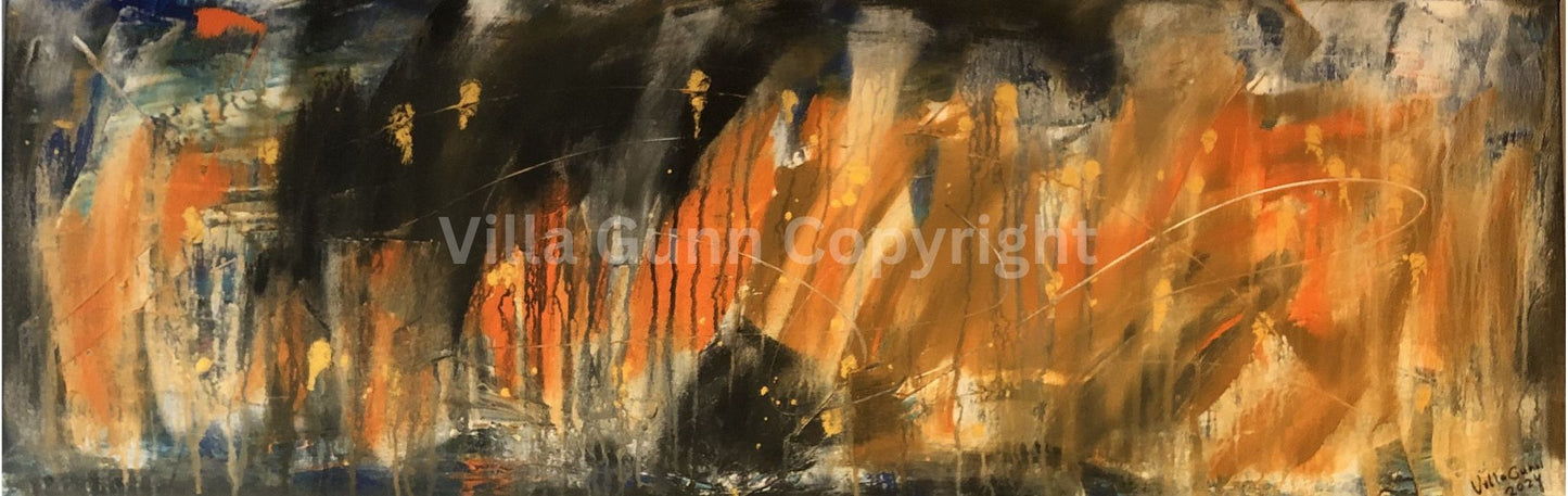 Eruption Day 120x40cm