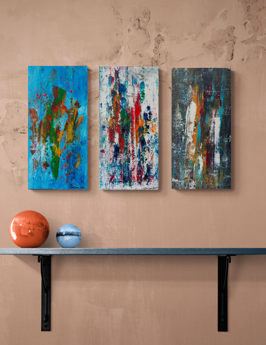 Forest life, City life & Night life  3 x 25x50cm